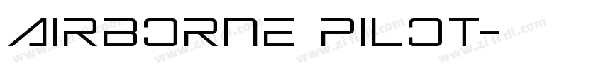 Airborne Pilot字体转换